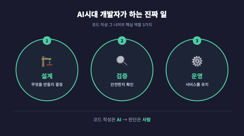AI시대 개발자 역할 설계 검증 운영